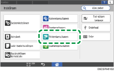 Afbeelding van bedieningspaneel