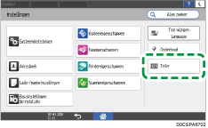 Afbeelding van bedieningspaneel