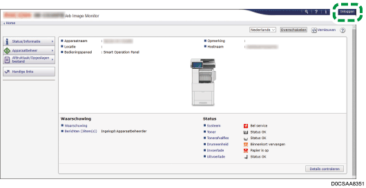 Afbeelding internetbrowserscherm