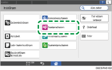 Afbeelding van bedieningspaneel