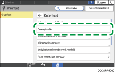 Afbeelding van bedieningspaneel