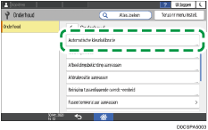 Afbeelding van bedieningspaneel