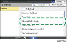 Afbeelding van bedieningspaneel