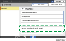 Afbeelding van bedieningspaneel