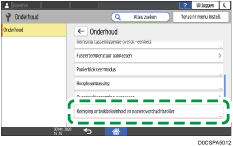 Afbeelding van bedieningspaneel