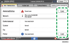 Afbeelding van bedieningspaneel