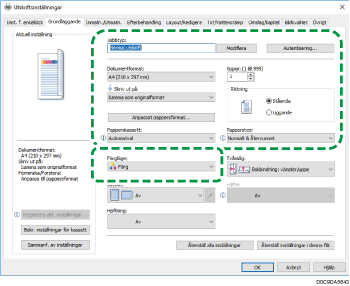 Bild på drivrutinens skärmbild