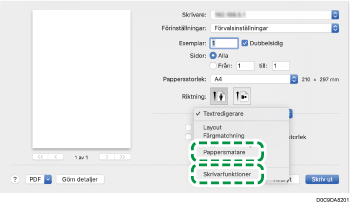Bild på drivrutinens skärmbild