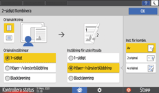 Bild på användarpanelens skärm