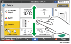 Bild på användarpanelens skärm