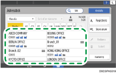 Bild på användarpanelens skärm