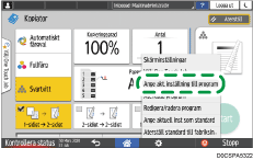 Bild på användarpanelens skärm
