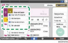 Bild på användarpanelens skärm