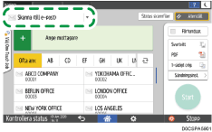 Bild på användarpanelens skärm