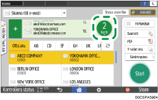 Bild på användarpanelens skärm