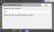 İşletim paneli ekran görseli