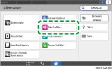 İşletim paneli ekran görseli