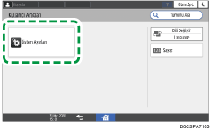 İşletim paneli ekran görseli