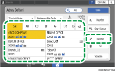 İşletim paneli ekran görseli