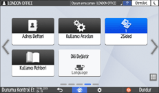 İşletim paneli ekran görseli
