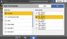 İşletim paneli ekran görseli