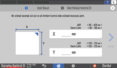 İşletim paneli ekran görseli