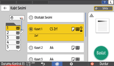 İşletim paneli ekran görseli