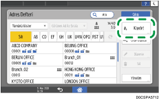 İşletim paneli ekran görseli