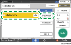 İşletim paneli ekran görseli