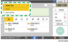 İşletim paneli ekran görseli