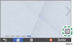 İşletim paneli ekran görseli