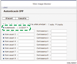 Il·lustració de la pantalla del navegador web
