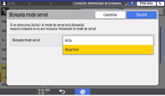 Il·lustració de pantalla del tauler d'operacions