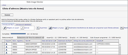Il·lustració de la pantalla del navegador web