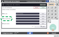Il·lustració de pantalla del tauler d'operacions