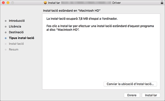Il·lustració de pantalla de driver