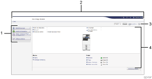 Il·lustració de la pantalla del navegador web (il·lustració de referència enumerada)