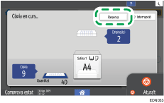 Il·lustració de pantalla del tauler d'operacions