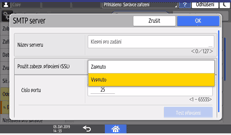 Ilustrace ovládacího panelu