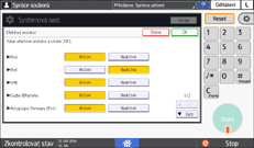 Ilustrace ovládacího panelu