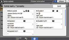 Ilustrace ovládacího panelu