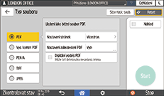 Ilustrace ovládacího panelu
