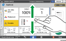 Ilustrace ovládacího panelu