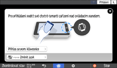 Ilustrace ovládacího panelu