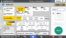 Ilustrace ovládacího panelu