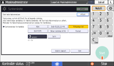 Operation panel screen illustration