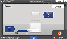 Operation panel screen illustration