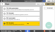 Operation panel screen illustration