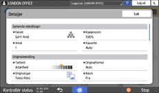 Operation panel screen illustration