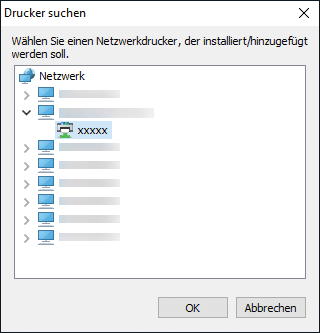 Abbildung Treiberbildschirm
